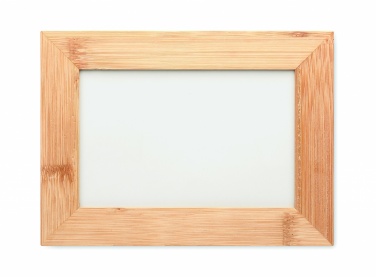 Logo trade business gift photo of: Bamboo photo frame