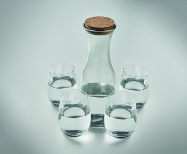 Logo trade promotional items picture of: Set of recycled glass drink