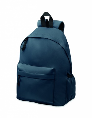Logo trade promotional products image of: 600D RPET polyester backpack
