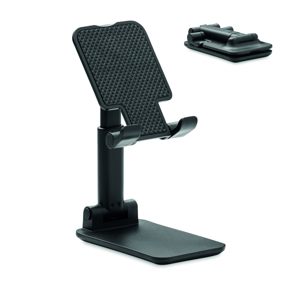 Logo trade promotional merchandise image of: Foldable phone stand in ABS