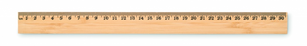 Logo trade promotional gifts image of: Ruler in bamboo 30 cm