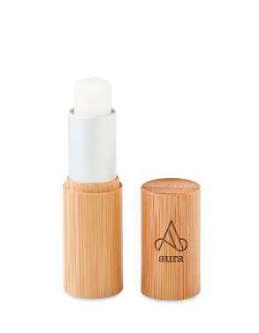 Logotrade business gifts photo of: Lip balm in bamboo tube box