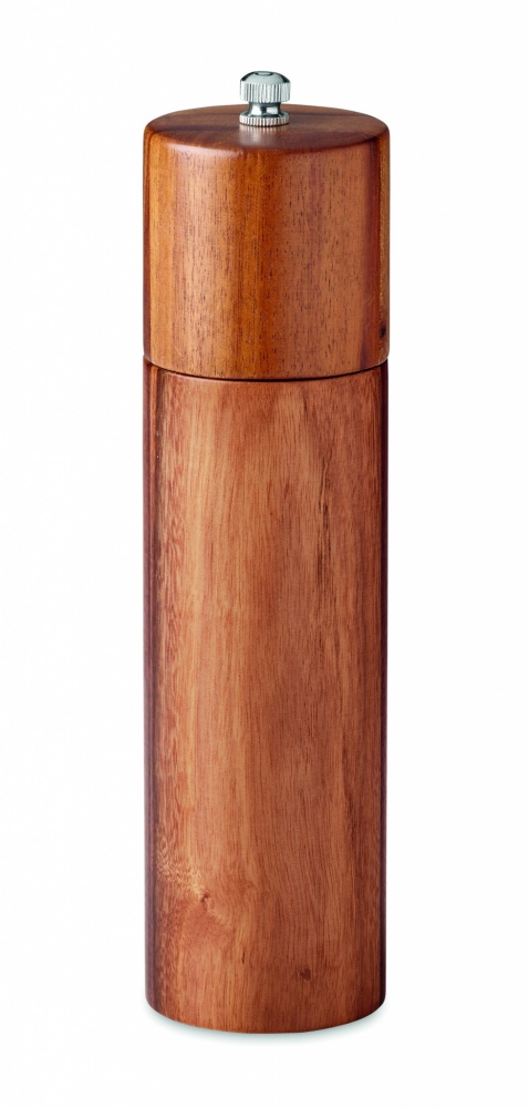 Logo trade business gifts image of: Pepper grinder in acacia wood