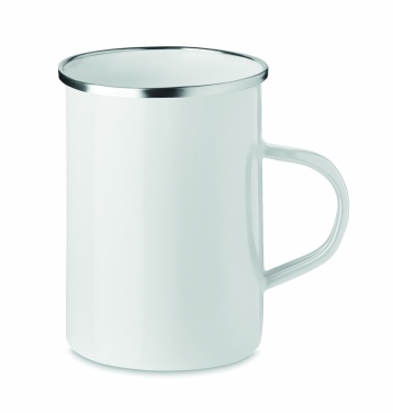 Logo trade advertising products picture of: Metal mug with enamel layer