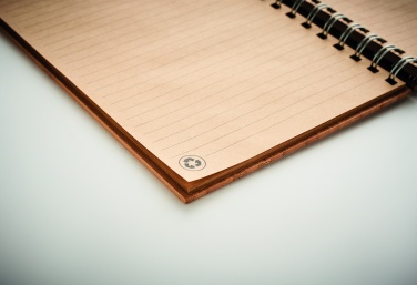 Logo trade advertising products image of: A5 ring bound Bamboo notebook