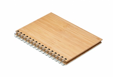 Logo trade advertising products picture of: A5 ring bound Bamboo notebook