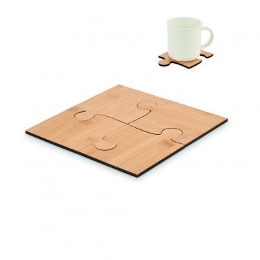 Logo trade promotional merchandise photo of: Set of 4 puzzle coasters