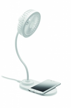 Logotrade promotional gift picture of: Desktop charger fan with light