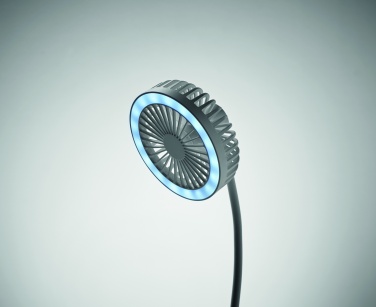 Logo trade promotional product photo of: Desktop charger fan with light