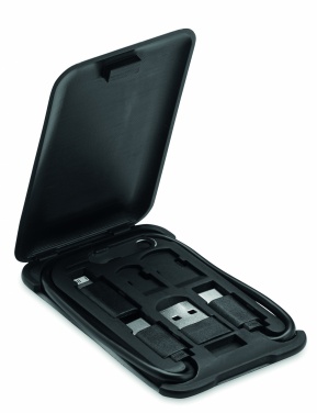 Logo trade promotional items image of: 3 in 1 Cable with phone stand