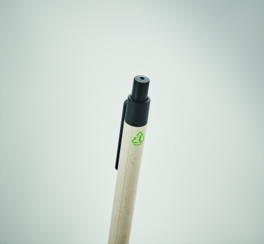 Logo trade corporate gifts image of: Milk carton paper ball pen
