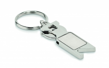 Logo trade promotional gift photo of: Euro Token key ring Porvoo