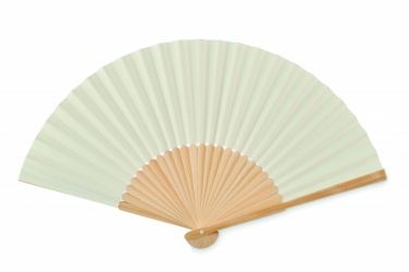Logo trade business gifts image of: Manual hand fan