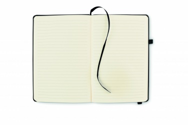 Logo trade promotional giveaways image of: Recycled Leather A5 notebook