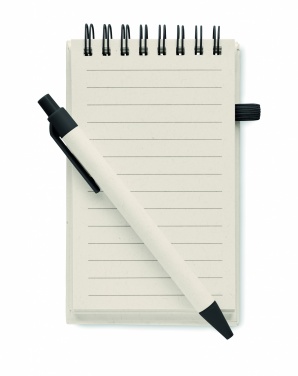 Logo trade promotional merchandise picture of: A6 milk carton notebook set