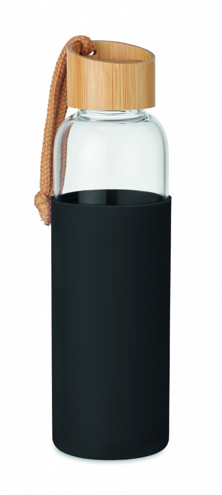 Logotrade promotional product picture of: Glass Bottle 500 ml in pouch