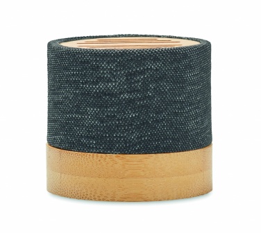 Logo trade promotional item photo of: Bamboo RPET wireless speaker