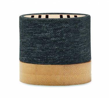 Logo trade corporate gifts picture of: Bamboo RPET wireless speaker