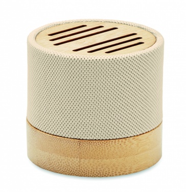 Logotrade promotional product image of: Bamboo RPET wireless speaker