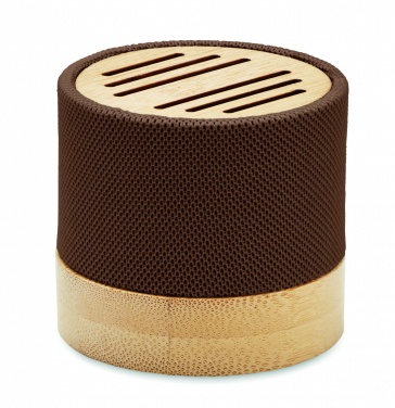 Logo trade promotional items picture of: Bamboo RPET wireless speaker