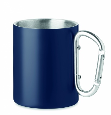 Logo trade promotional giveaways image of: Double wall metal mug 300 ml