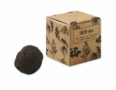 Logotrade promotional merchandise picture of: Herb seed bomb in carton box