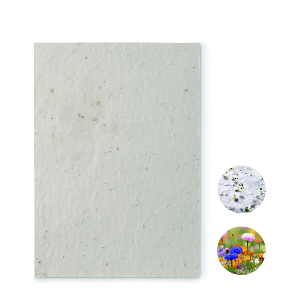 Logotrade promotional item picture of: A5 wildflower seed paper sheet