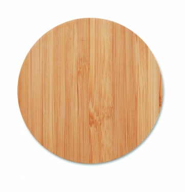 Logo trade advertising product photo of: Bamboo wireless charger 15W
