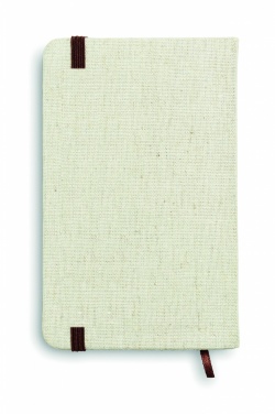 Logotrade advertising product picture of: A6 canvas notebook lined