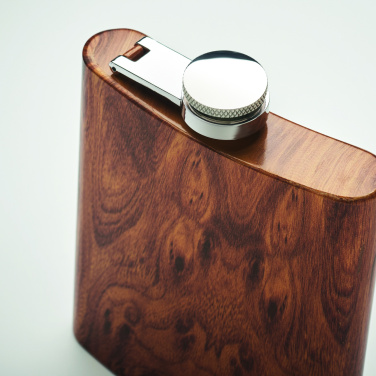 Logo trade promotional giveaways image of: Slim hip flask 190 ml