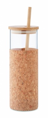 Logo trade corporate gifts picture of: Glass tumbler sleeve 450 ml