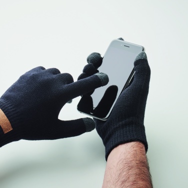 Logotrade promotional merchandise picture of: RPET tactile gloves