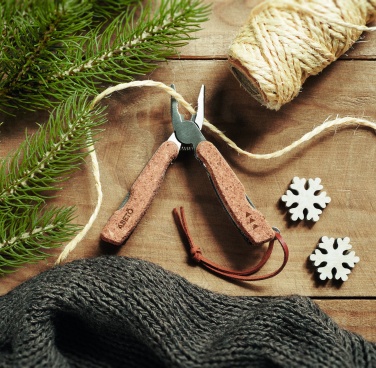 Logotrade promotional item picture of: Multi tool pocket knife cork