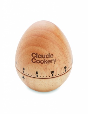 Logo trade advertising products picture of: Pine wood egg timer