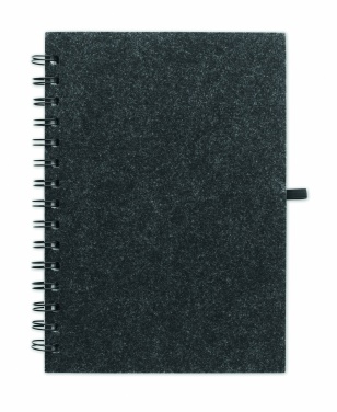 Logotrade advertising products photo of: A5 RPET felt cover notebook