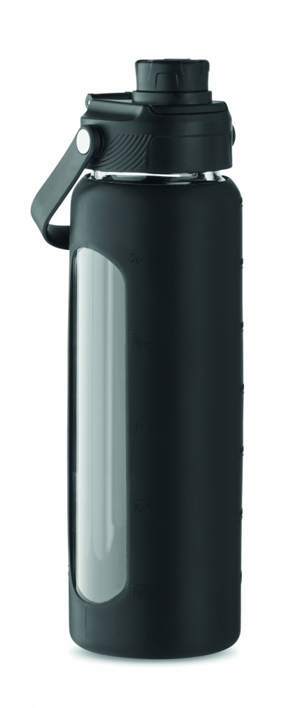 Logotrade corporate gift image of: Glass bottle with sleeve 750 ml