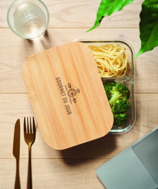 Logotrade promotional items photo of: Glass lunch box with bamboo lid