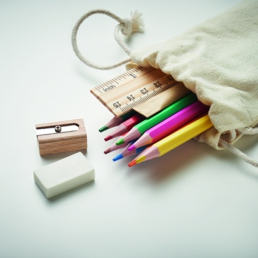 Logotrade promotional merchandise picture of: Kids drawing set in drawstring
