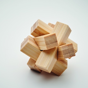 Logotrade promotional gift picture of: Bamboo brain teaser star shape