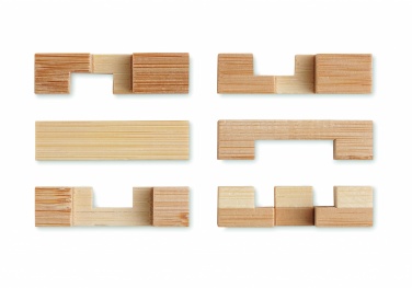 Logo trade promotional gifts image of: Bamboo brain teaser puzzle