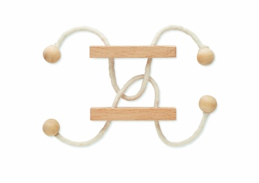 Logo trade corporate gifts image of: Wooden brain teaser rectangle