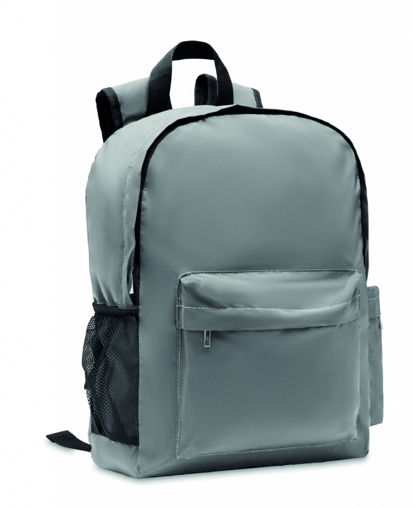 Logo trade promotional gifts image of: High reflective backpack 190T