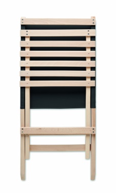 Logo trade business gift photo of: Foldable wooden beach chair