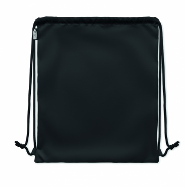 Logo trade promotional giveaway photo of: Large drawstring bag 300D RPET