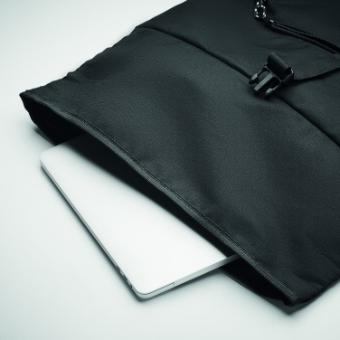 Logo trade promotional items picture of: 600D RPET rolltop backpack