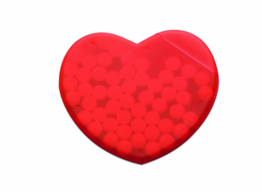 Logotrade promotional merchandise image of: Heart shape peppermint box