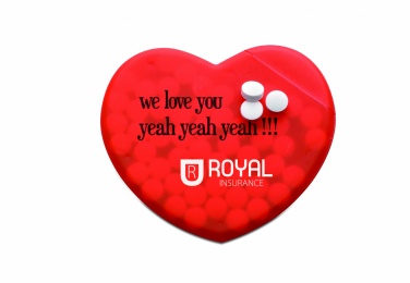 Logo trade promotional items image of: Heart shape peppermint box