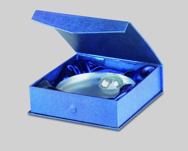 Logo trade promotional merchandise photo of: Globe glass trophy