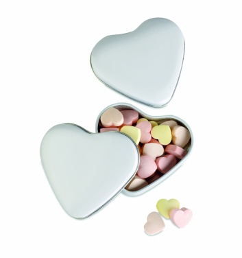 Logotrade promotional products photo of: Heart tin box with candies