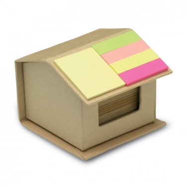 Logo trade promotional merchandise photo of: Memo/sticky notes pad recycled